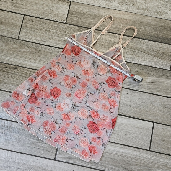 Beautiful Sheer Nightgown Floral Cottage core - Picture 2 of 4
